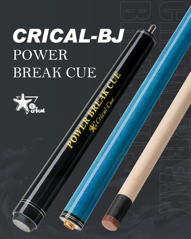 CRICAL Heavy Hitter Jump Break Cue 3-Pieces 54inch Short Maple Break Jump Cue with 13.2mm Tip Punch Cue Professional Jump Cue Billiard Pool Stick - Image 2